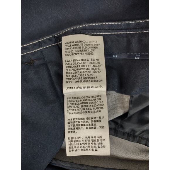 INC International Concepts Pants Men's Sz 33x32 Navy Blue Slim Fit Flat Front - Picture 6 of 10